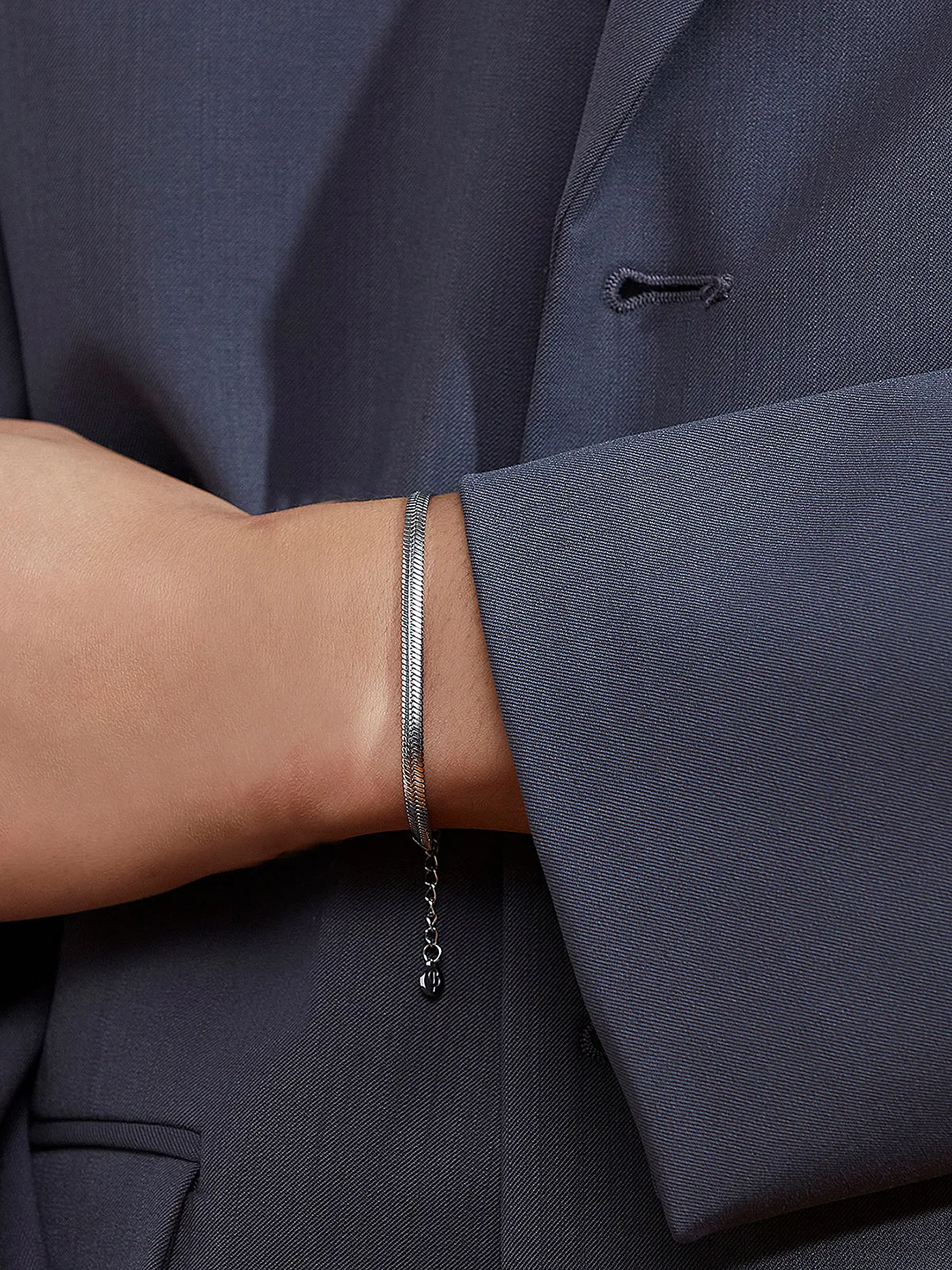 EDBLAD | Halskette HERRINGBONE BRACELET | silber